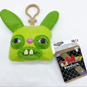 FUGGLER Ugly Plush Keychain Rabbid Rabbit Green